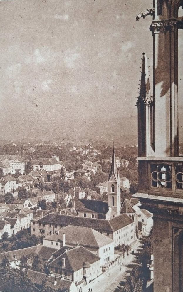 Crkva sv. Petra 1920. godine, pogled s tornja katedrale